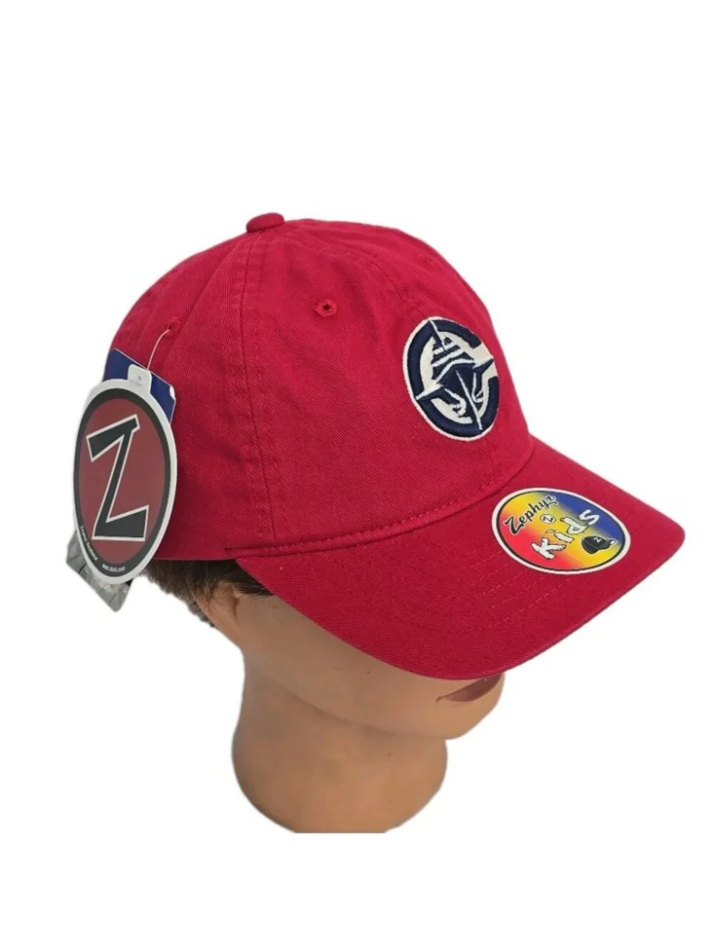 LA Clippers NBA Logo Fan Apparel KIDS Red Hat Cap Zephyr Adjustable NWT